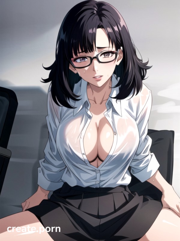 Office Pale Skin Unbuttoned Hentai Ai Porn