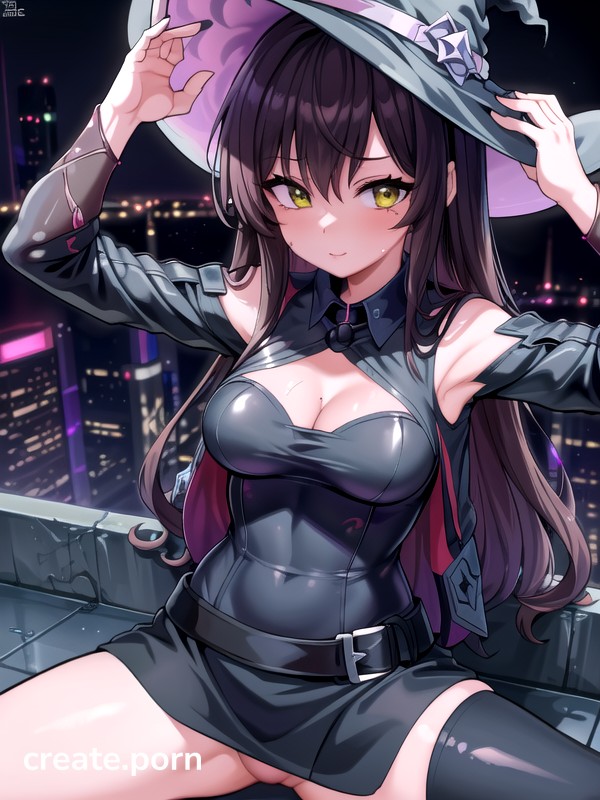 Green Eyes Unbuttoned Night Hentai AI Porn