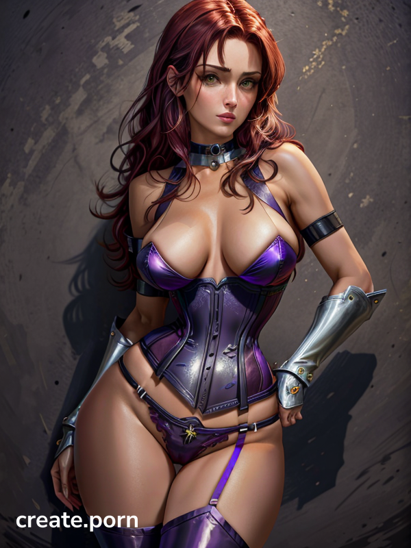 Suspenders Starfire Justice League Choker Corset Ai Porn Generator