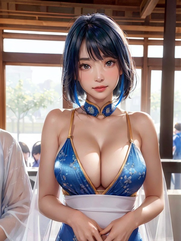 Hands On Hips Fit Looking At Viewer Hentai AI Porn