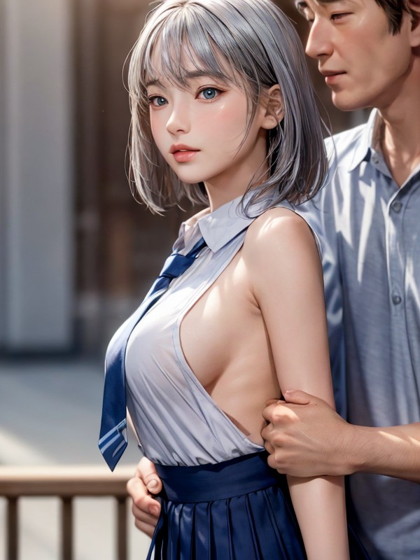 Bobcut Library Blue Eyes Hentai AI Porn