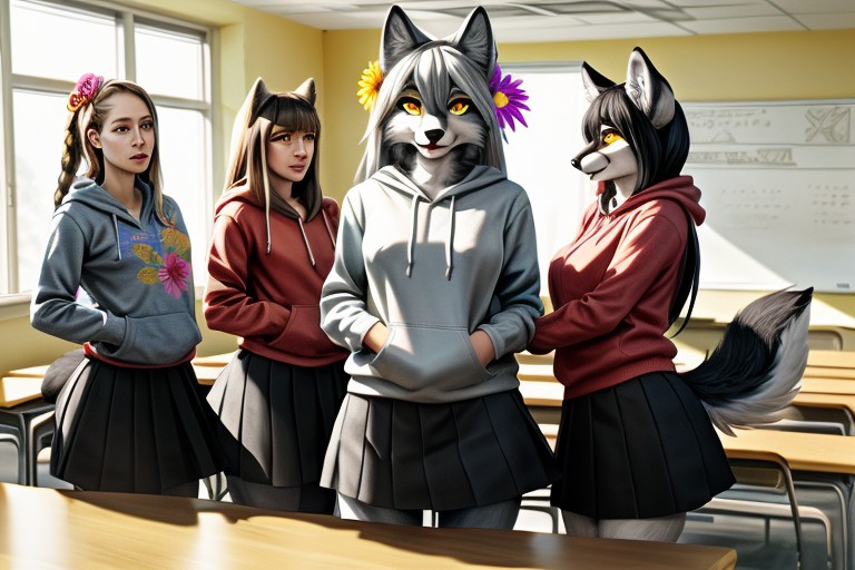 Multiple Girls Bangs Sfw Furry AI Porn