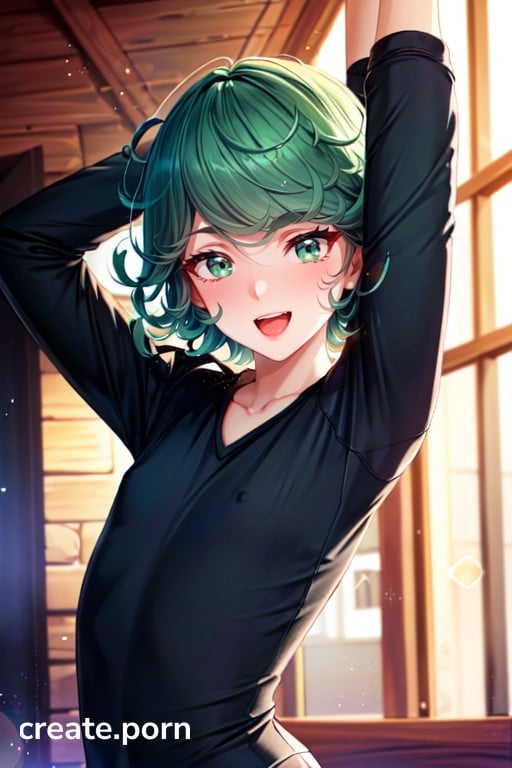 Skinny Ultra Detailed Tatsumaki One Punch Man AI Porn