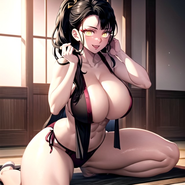 Daki Demon Slayer Cleavage Form Fitting Clothes Ai Porn