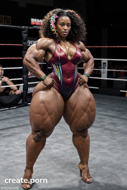 African Wrestler Muscular Ai Porn