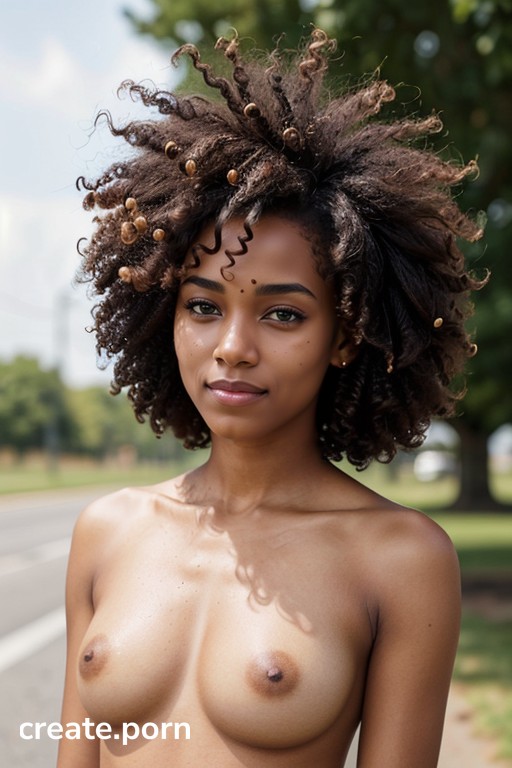 Horny Front View Afro Hairstyle Ai Porn