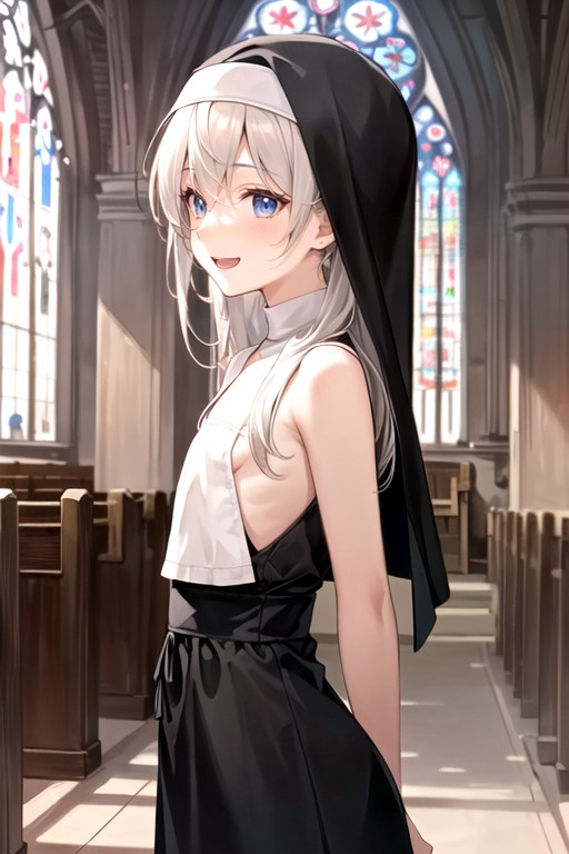 Church Cute Nun AI Porn