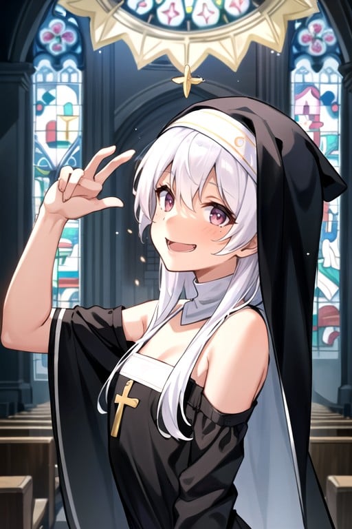 Nun Skinny Cute AI Porn