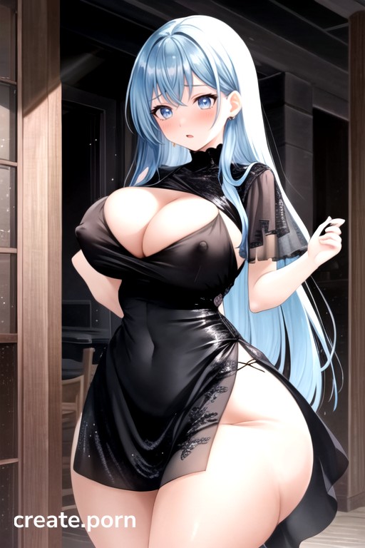 Form Fitting Clothes Cleavage Extremely Large Ass Hentai Ai Porn