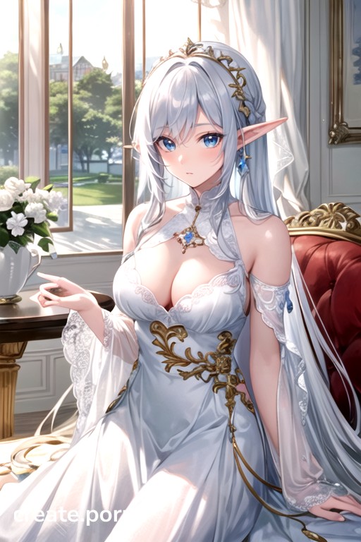 White Hair Bangs Mansion Ai Porn