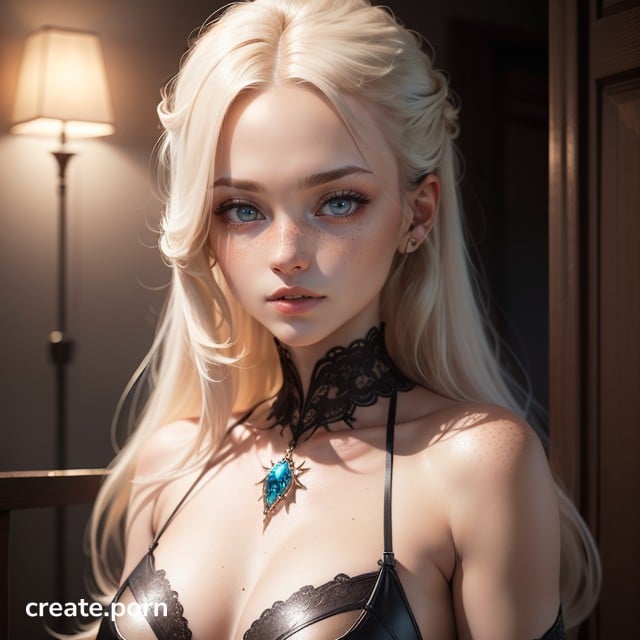 White Hair Large Breast Long Length AI Porn