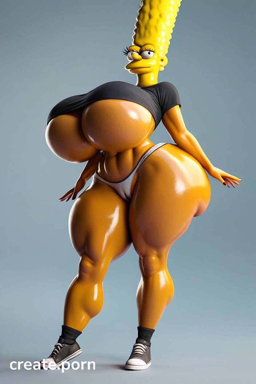 Extremely Large Ass Camel Toe Marge Simpson Hentai AI Porn