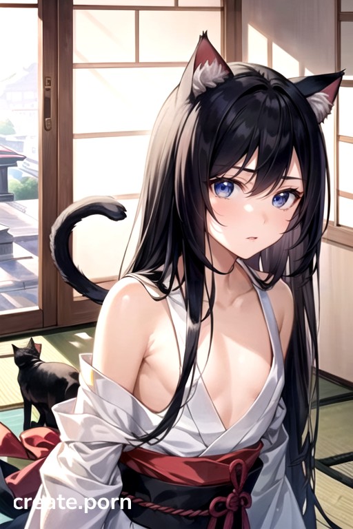 White Hair Japanese Cat Ears Hentai Ai Porn