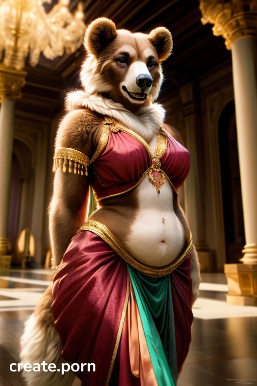 Belly Dancer Bear Palace AI Porn