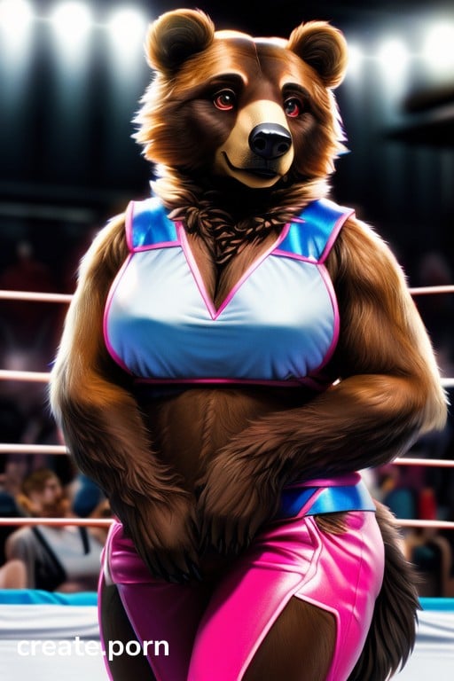 30 Wrestler Bear AI Porn