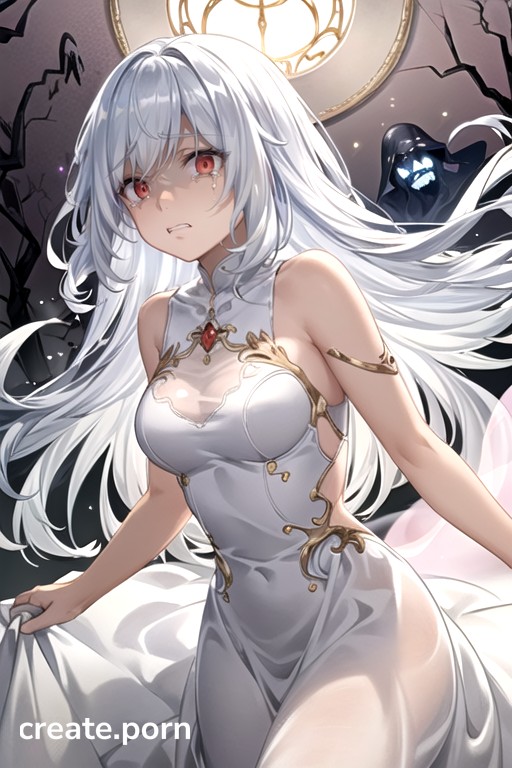 Angel White Hair Red Eyes Hentai Ai Porn