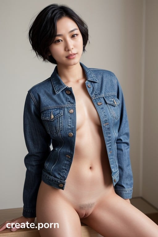 20s Denim Jacket Naked AI Porn