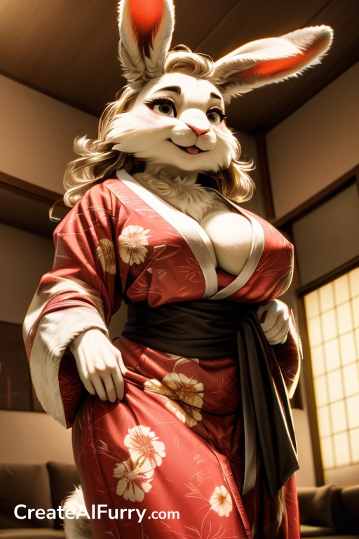 Enormous Gigantic Hyper Breasts Front View Plump Breasts AI Porn