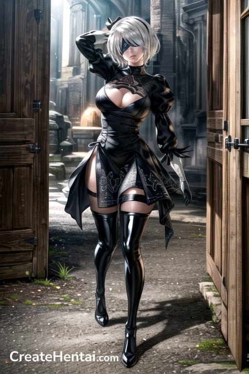 Surreal Modelo Yorha No 2 Type B Nier Automata Hentai IA Pornografia