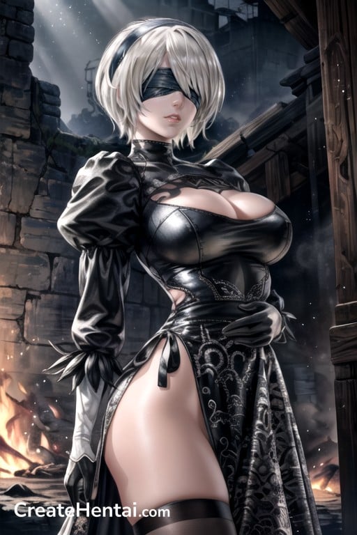 Surreal Front View Yorha No Type B Nier Automata Ai Porn