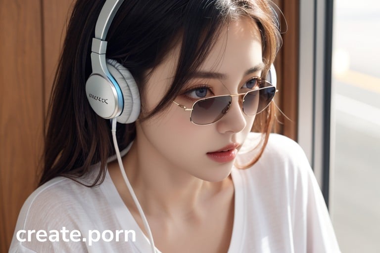 Waist Shot Sunglasses Headphones Hentai Ai Porn