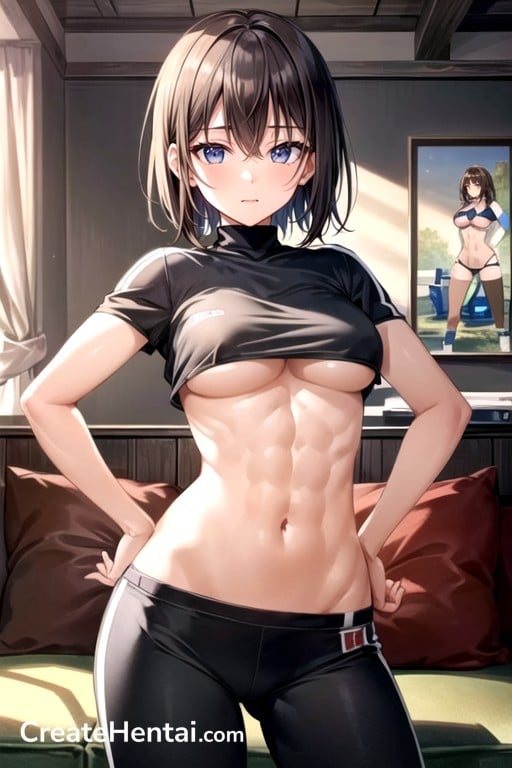 Hands On Hips Couch Sfw Hentai Ai Porn