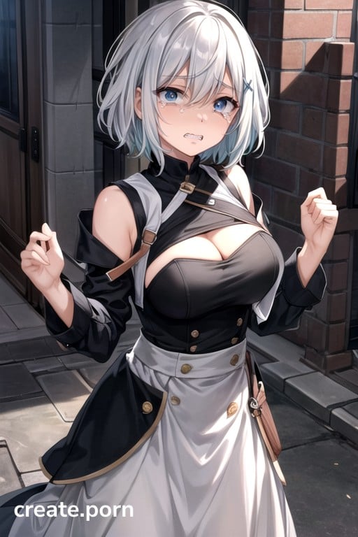 White Hair Small Breast Short Length Ai Porn