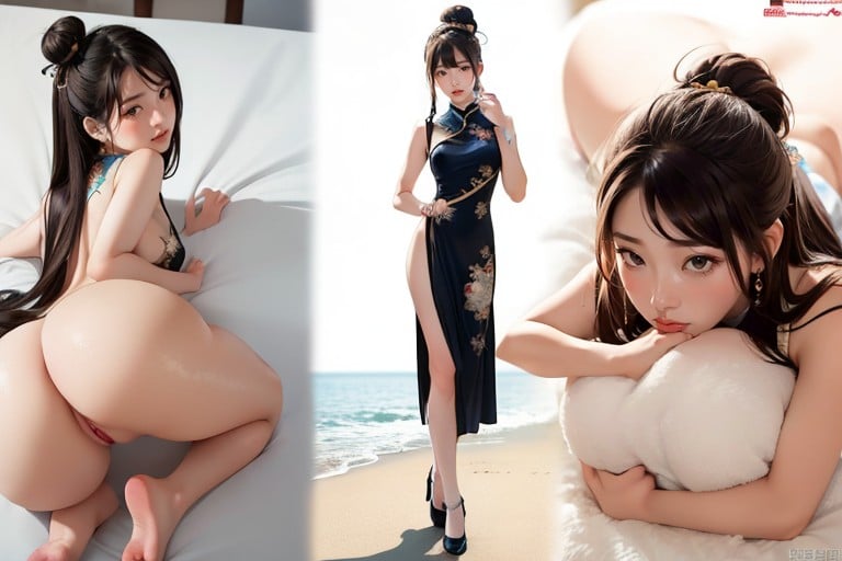 Nude Hanfu Chinês Skinny Hentai IA pornografia