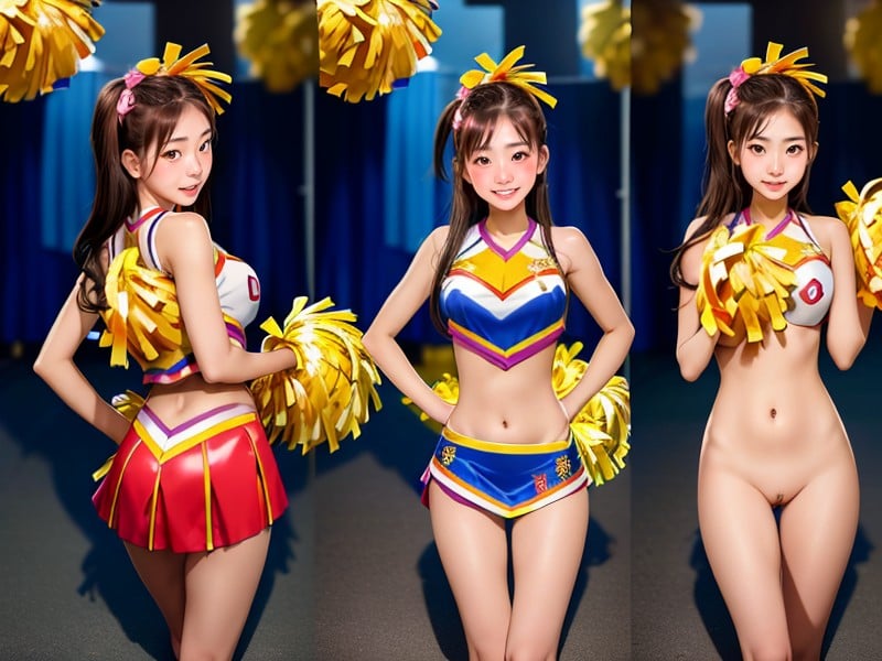 Cheerleader Rear View Split Screen Ai Porn