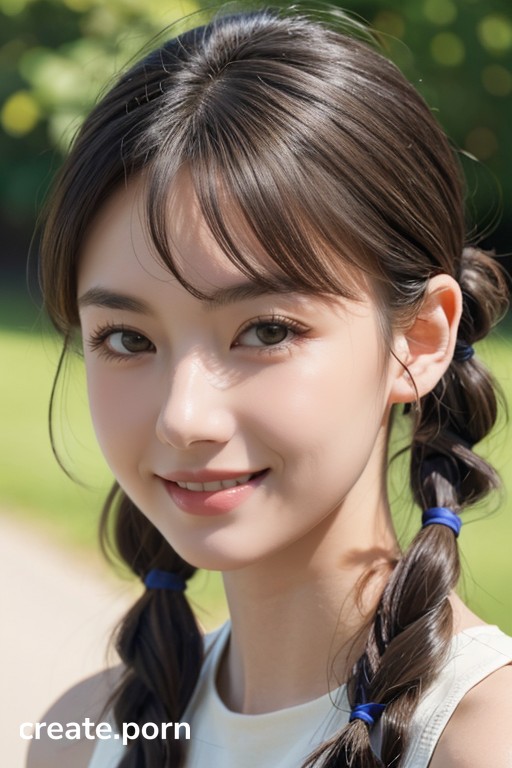 Brown Eyes Pigtails Sunny AI Porn