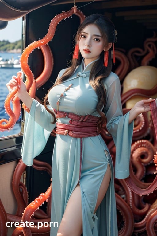 Shibari Tentacles Chinese Hanfu Ai Porn