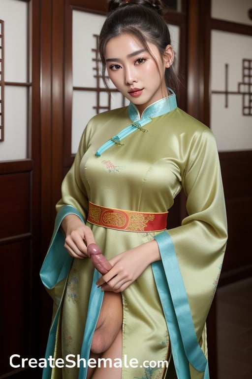 18 Hair Bun Chinese Hanfu AI Porn