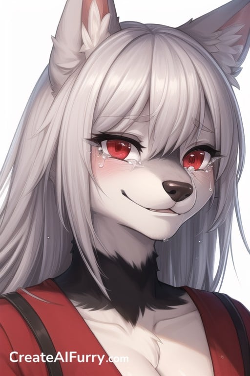 Red Eyes Bangs Wolf AI Porn