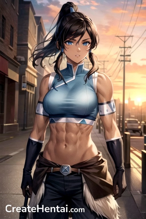 Bust Shot Korra The Legend Of Korra Princess Carry Hentai AI Porn