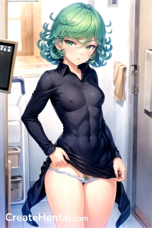 Pubic Hair Tatsumaki One Punch Man Pulling Down Panties Hentai Ai Porn