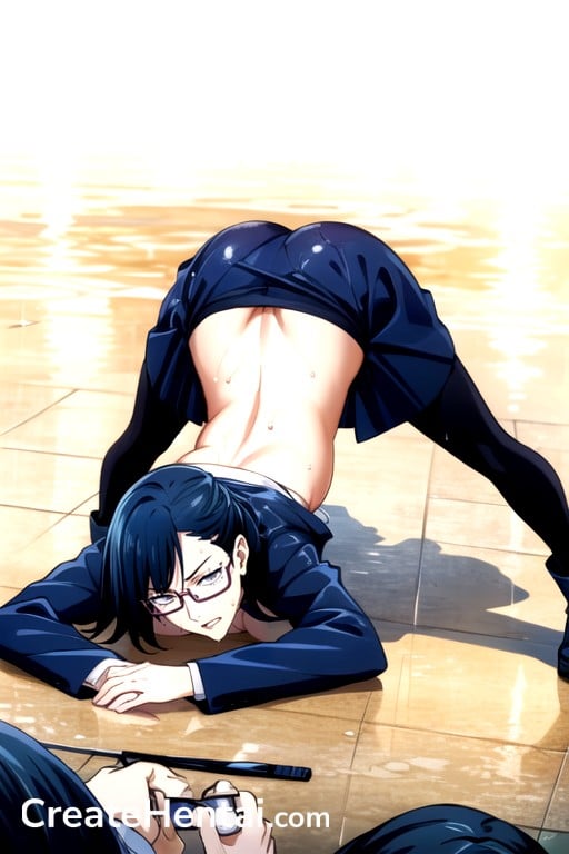 Jack O Lantern Pose Test Camel Toe Maki Zenin Jujutsu Kaisen AI Porn