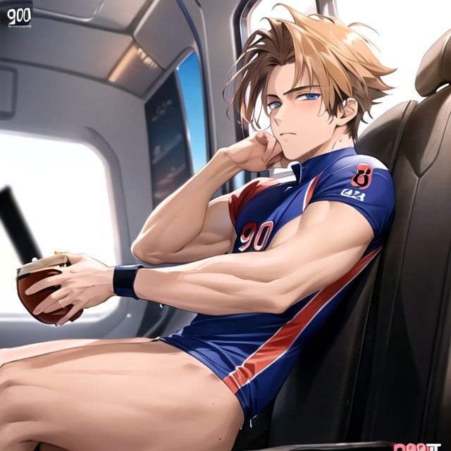 Horny Airplane Baseball Uniform Hentai AI Porn