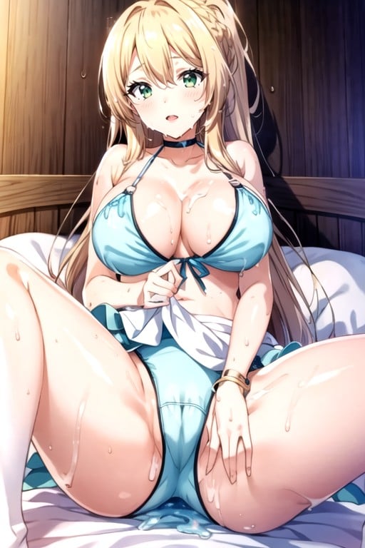 Masturbation Leafa Sword Art Online Wet T Shirt AI Porn