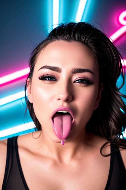 Orgasm Neon Ahegao AI Porn