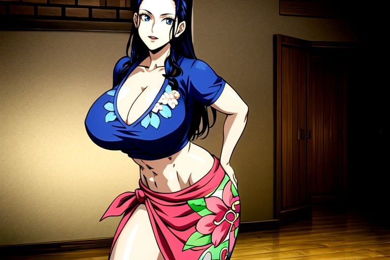 Casual Large Breast Nico Robin One Piece Ai Porn