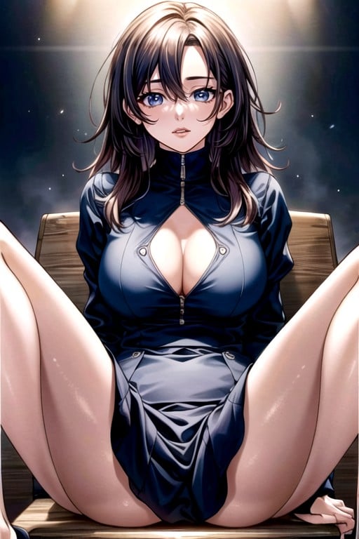 Blue Eyes Manga In Color Natural Breast Hentai AI Porn