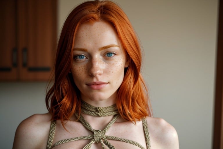 Shibari 20s Ginger AI Porn