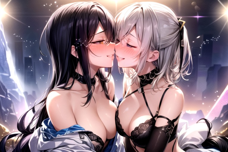 Girls Kissing Off Shoulder Harem Ai Porn