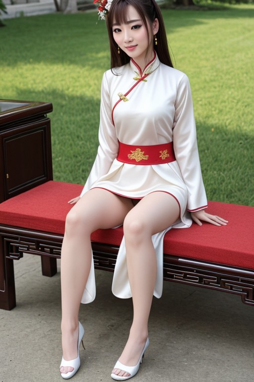 Looking At Viewer Chinese Hanfu Cute Hentai AI Porn