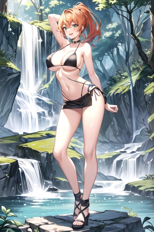 Full Body Waterfall Ponytail Ai Porn