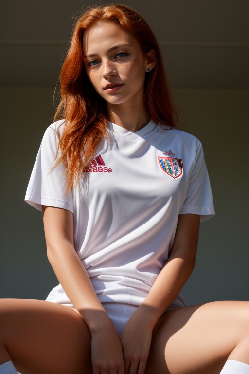 18 Small Breast Football Soccer Player AI Porn