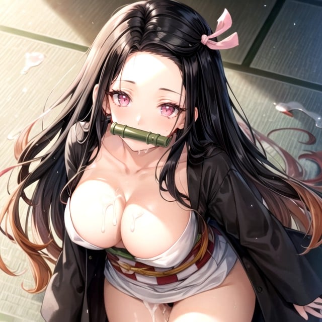 Creampie Nezuko Demon Slayer Unbuttoned AI Porn