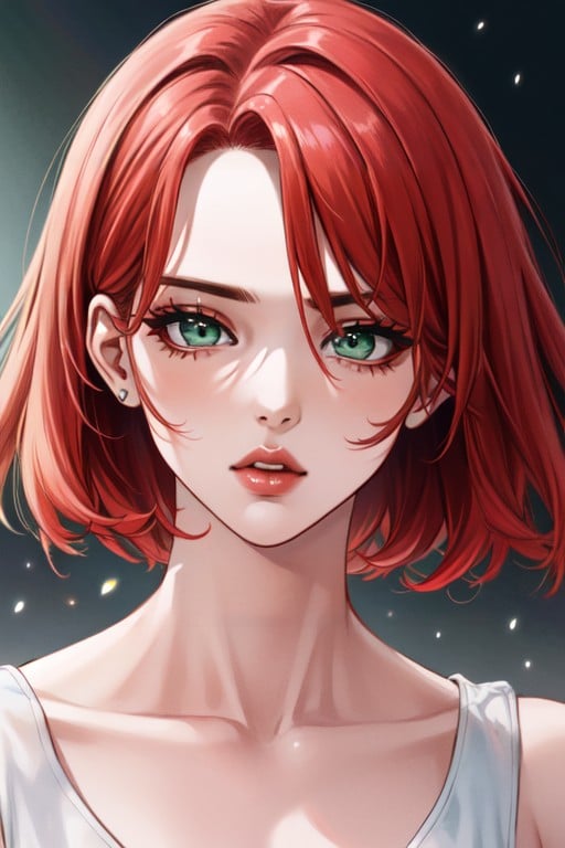 Red Hair 18 Green Eyes Hentai AI Porn