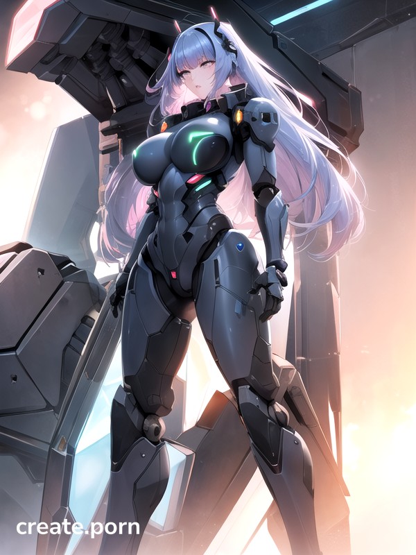 Naked Breasts, Heavy Mech Legs, Large AssAIポルノ