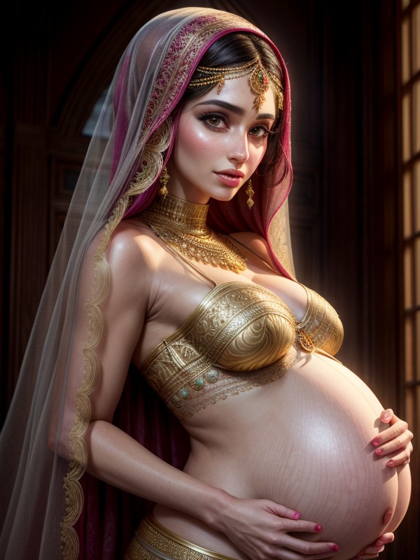 Arabian Women Pregnant Porn - Pregnant, Arab AI Porn